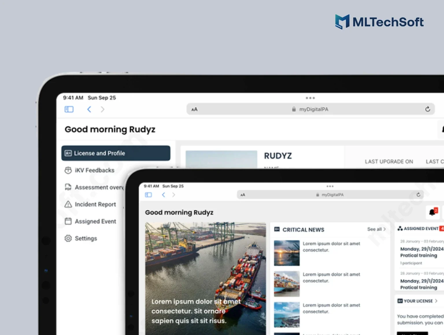 Screenshot of a technical maintenance dashboard showing system health and monitoring tools.